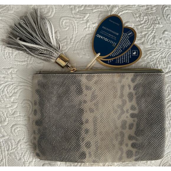 G.I.L.I Haloguard Pouch Evening Clutch With Tassel Zipper NEW - Picture 1 of 3